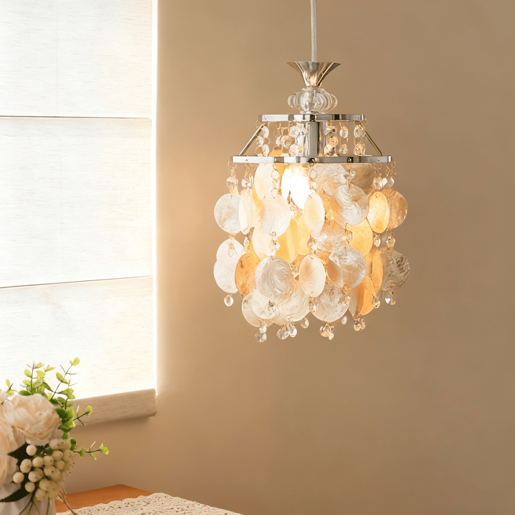 Shell Disc Lamp Shade Shell Disc Pendant Light