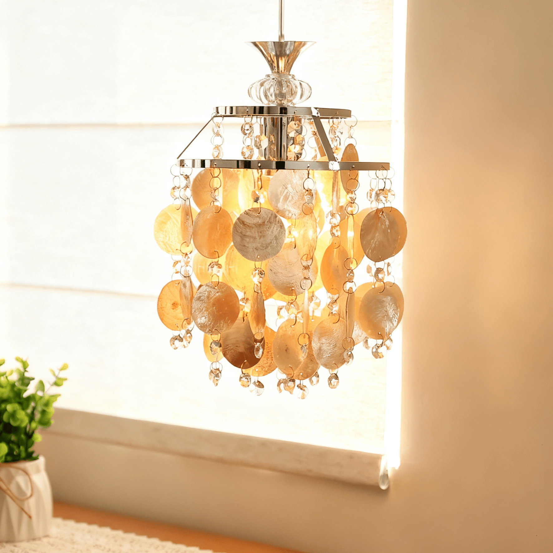 Linibid Light Shell Shell Disc Pendant Light