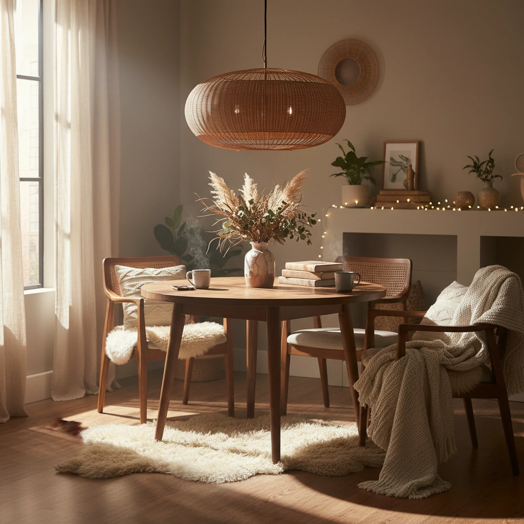 Woven Rattan Pendant Light | Natural Wicker Lamp